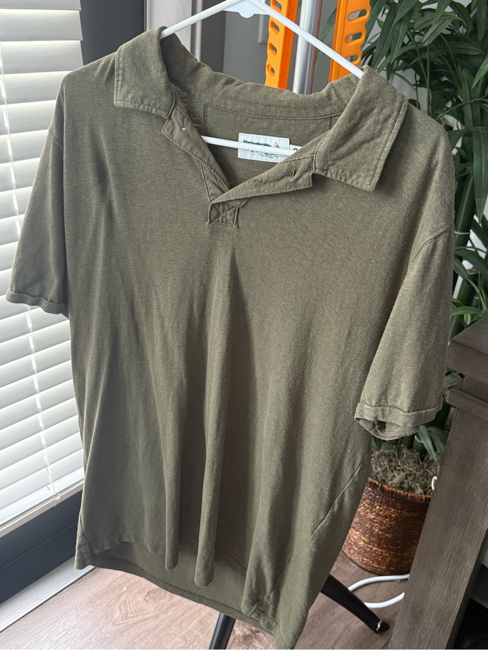 Wellen Hemp Olive Green Polo Shirt